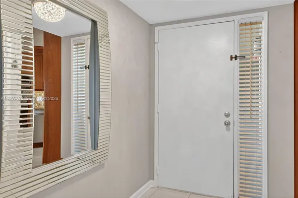 a view of a bathroom with a window