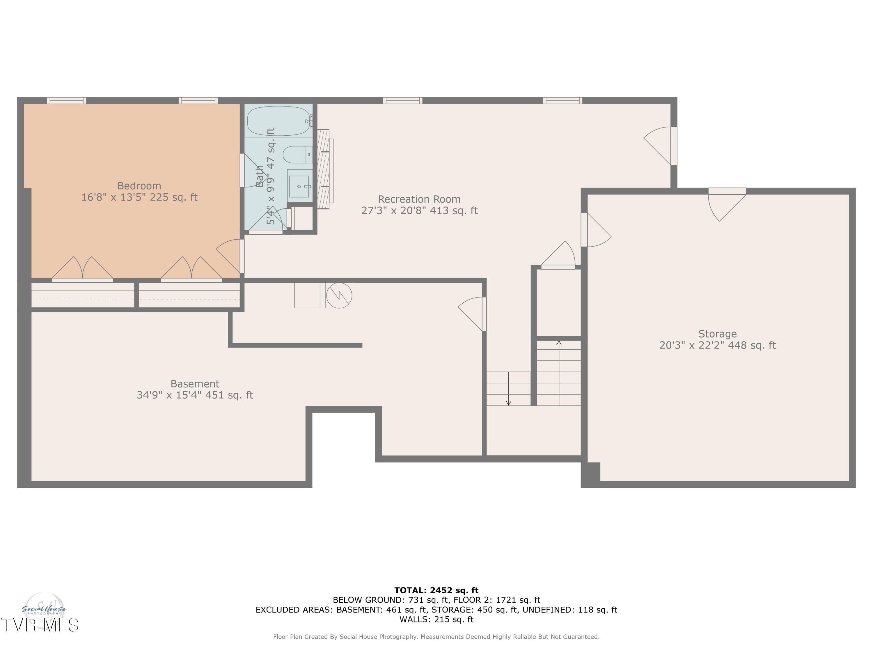 129 Stratton Place Kingsport, TN 37663 - Photo 53 of 53 Lower level floor plan
