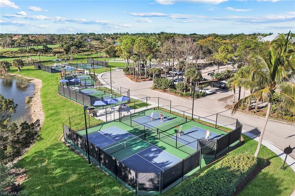 9263 Museo Circle, Unit 103 Naples, FL 34114 - Photo 41 of 49 Bird's eye view of Pickleball Courts