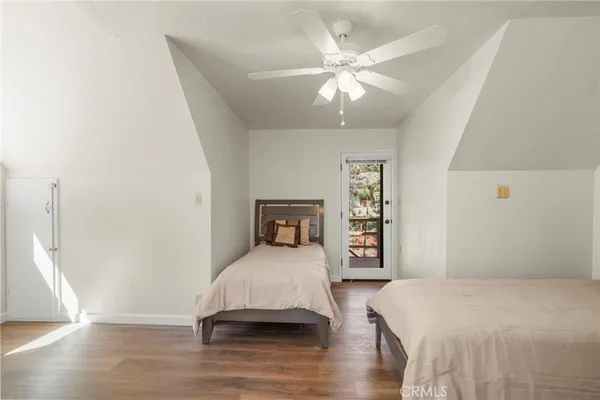 a view of a room with racks