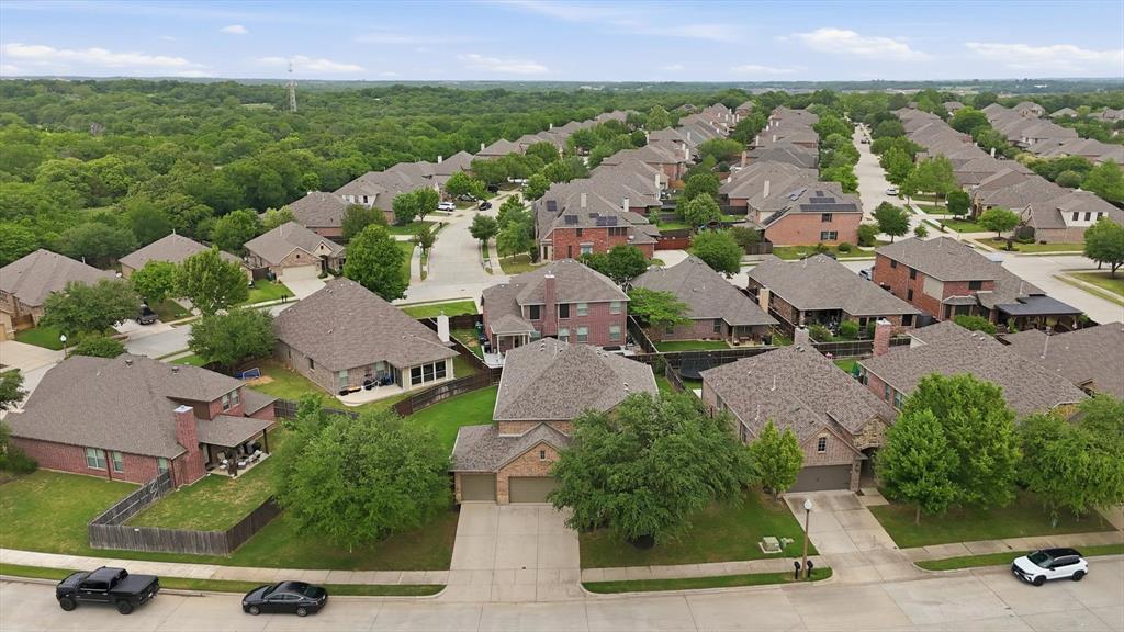 7105 Edwards Road Denton, TX 76208 - Photo 36 of 40 Aerial view showcasing the home’s position within the neighborhood.
