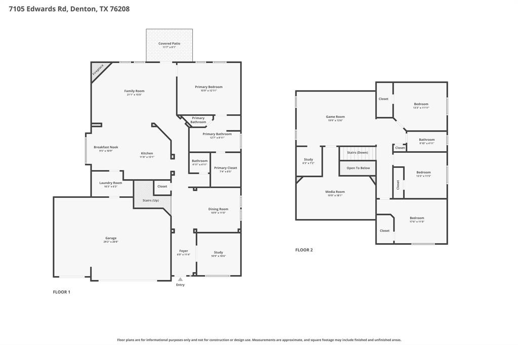 7105 Edwards Road Denton, TX 76208 - Photo 40 of 40 Measurements are estimated.