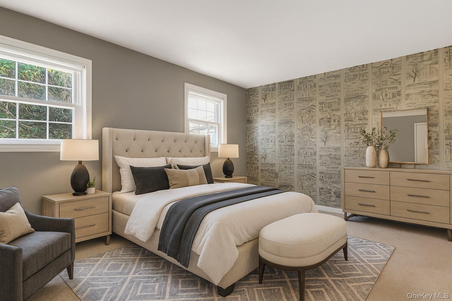 12 Violet Road Bayville, NY 11709 - Photo 23 of 42 First floor Primary Bedroom, virtually staged