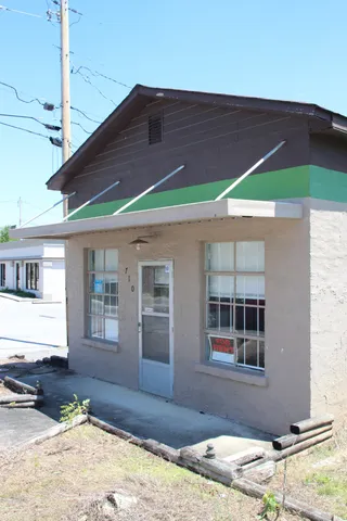 a backyard of a house