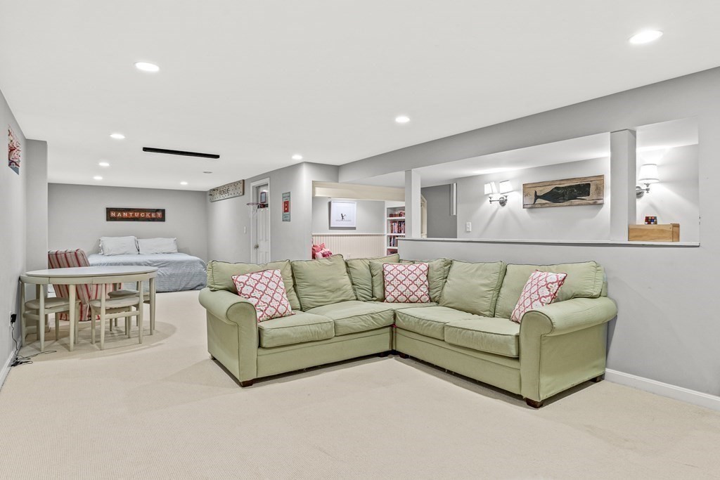 104 Westgate Wellesley, MA 02481 - Photo 23 of 31 a living room with furniture and kitchen view