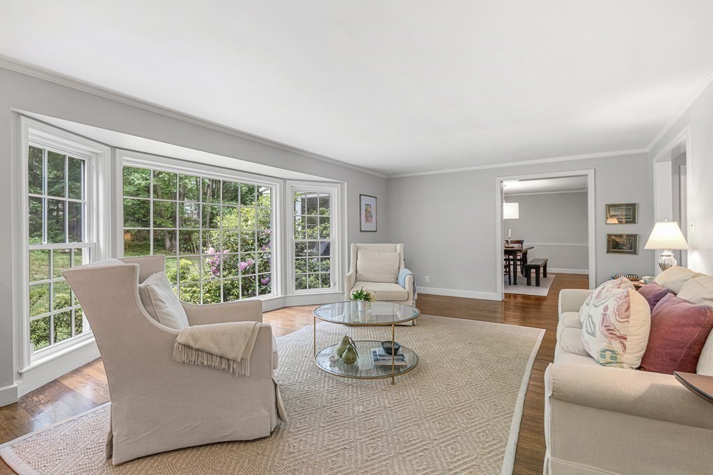 104 Westgate Wellesley, MA 02481 - Photo 7 of 31 a living room with furniture and a large window