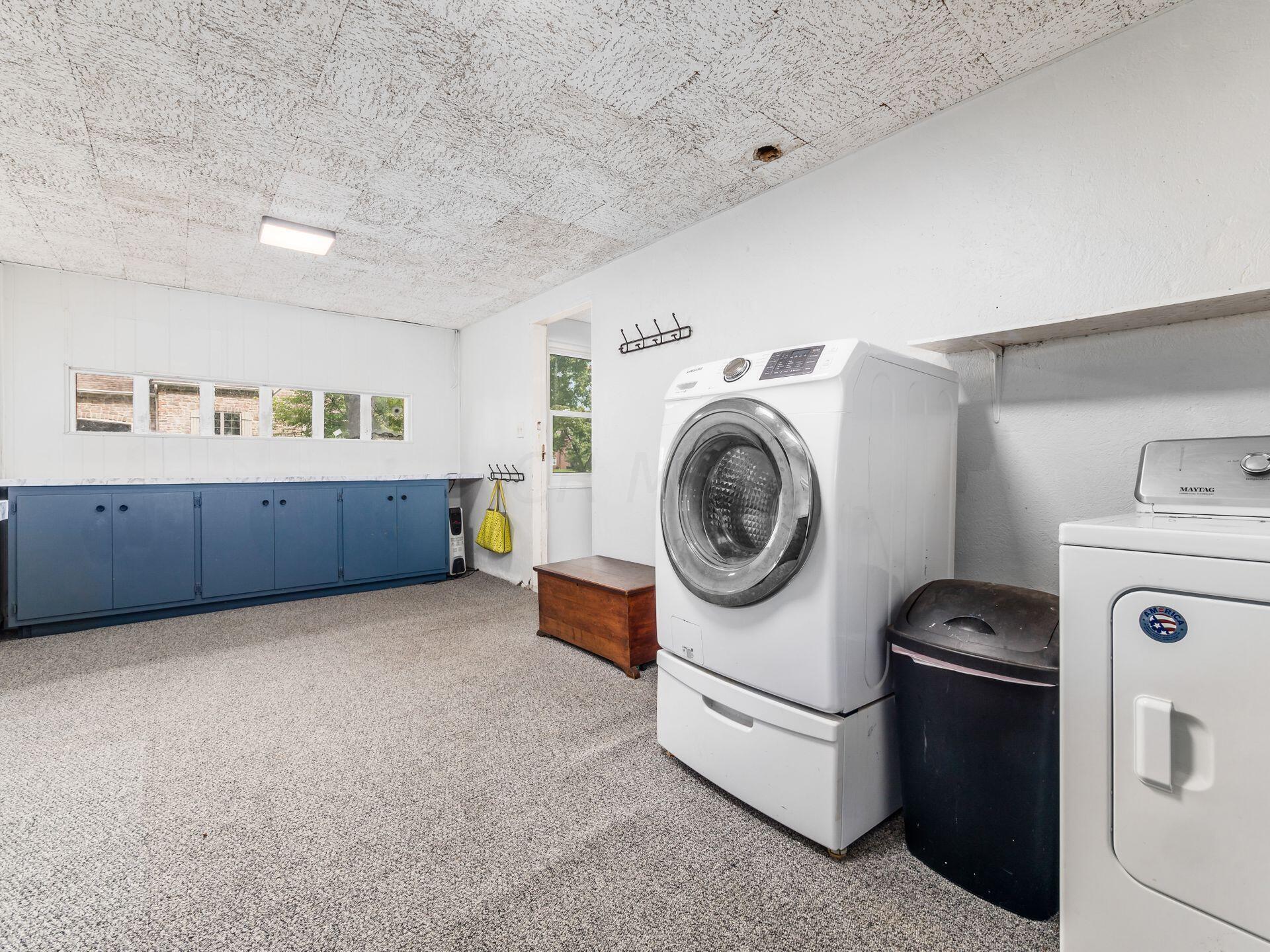 255 South Chesterfield Road Columbus, OH 43209 - Photo 24 of 54 First Floor Laundry was Converted with Insulated Walls, Carpet and Finished Ceiling. Measures 19'2" x 9'6"