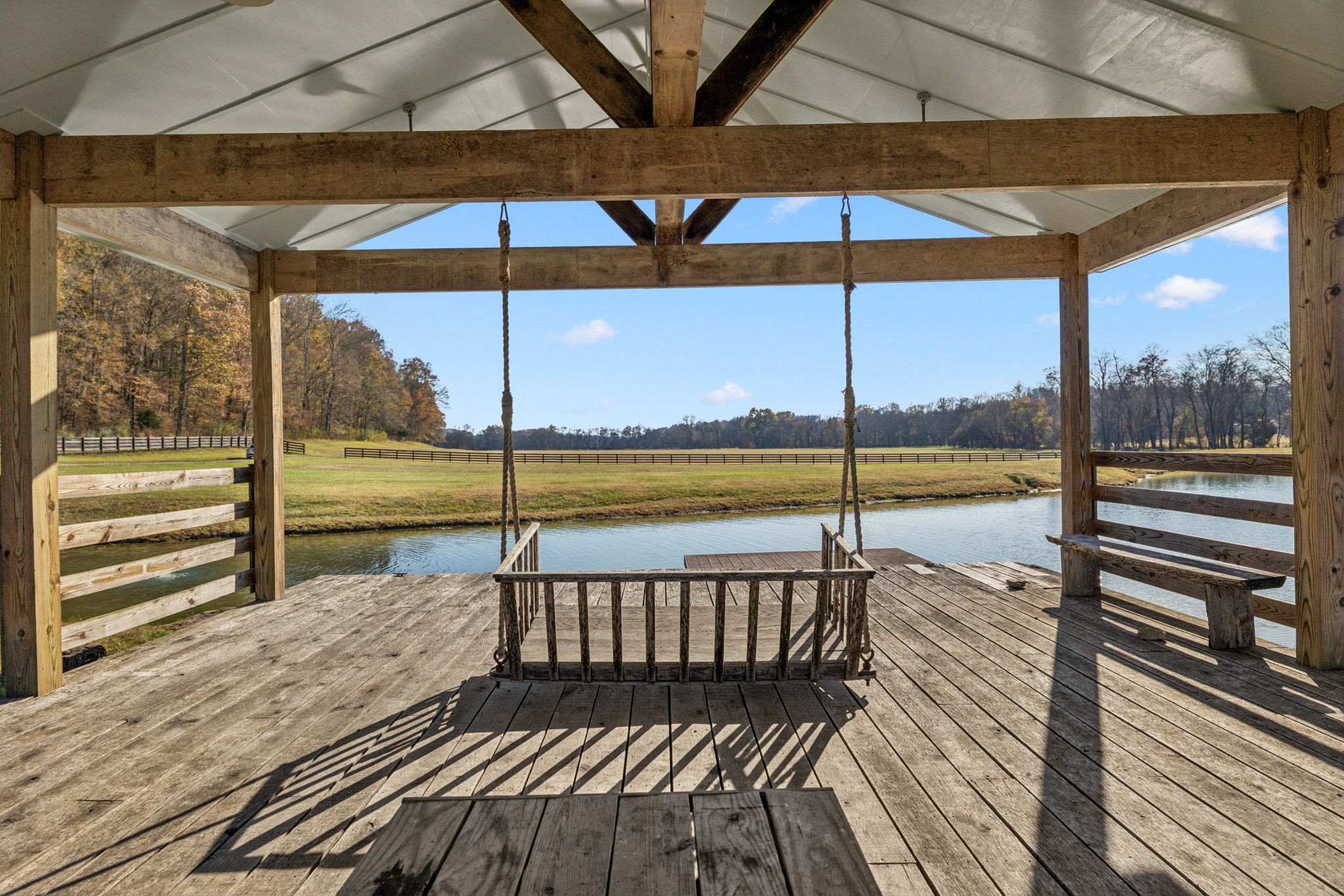 935 Leatherwood Creek Road Pulaski, TN 38478 - Photo 32 of 36 a view of a balcony with wooden floor