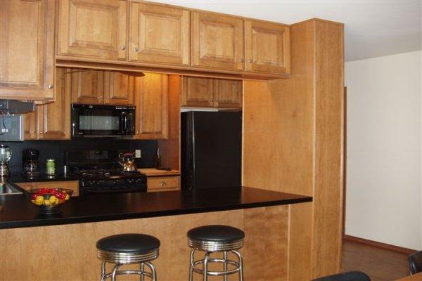1562 Bush Road Cresco, PA 18326 - Photo 5 of 30 a kitchen with stainless steel appliances granite countertop a refrigerator and a stove top oven