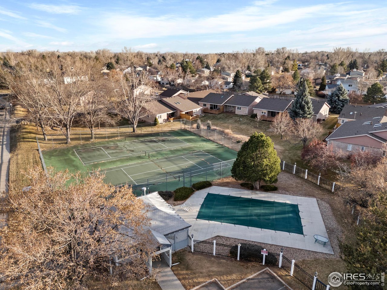 1601 West Swallow Road, Unit 8C Fort Collins, CO 80526 - Photo 24 of 36 an aerial view of a house with a lake view