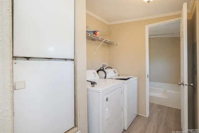 a view of balcony with furniture