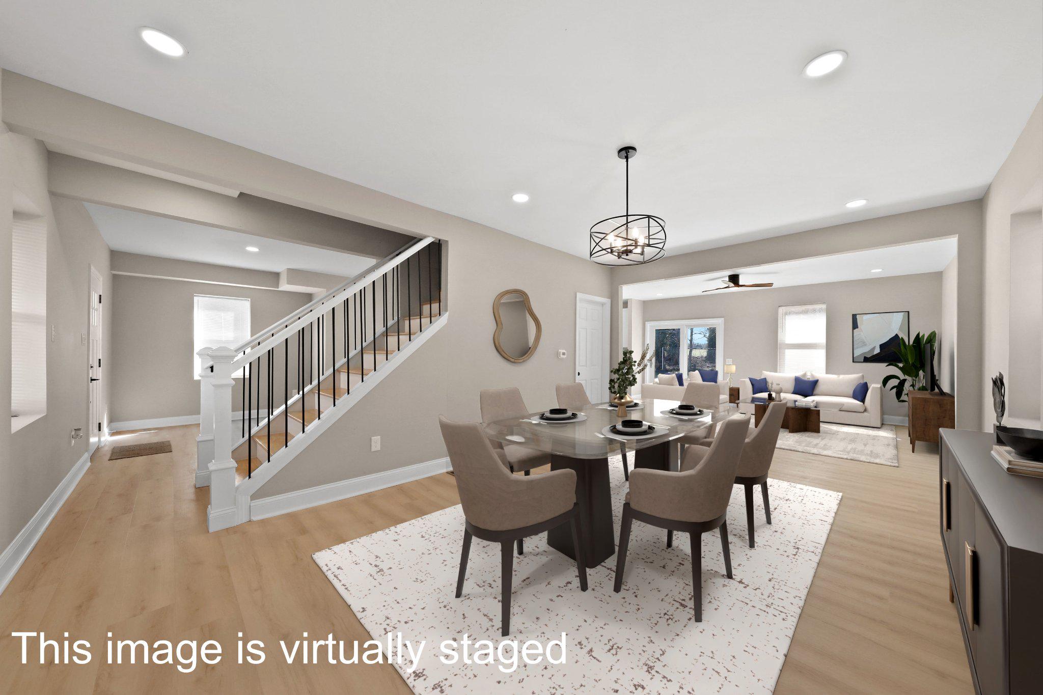 925 Union Landing Road Cinnaminson, NJ 08077 - Photo 7 of 43 Living dining - Open space - digitally staged