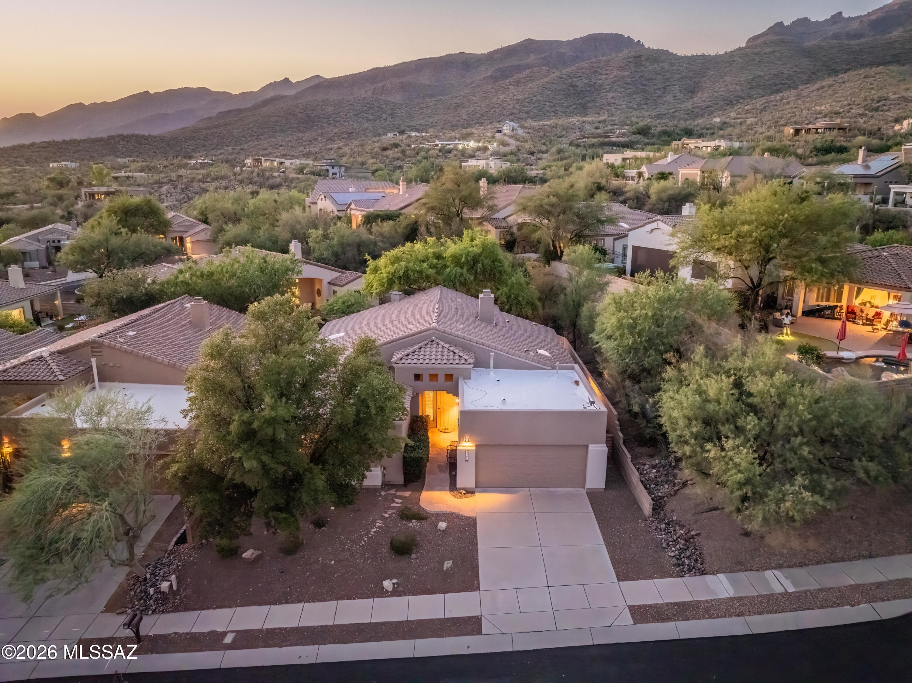 5305 Spring View Drive Tucson, AZ 85749 - Photo 2 of 41 Drone Twilight 4
