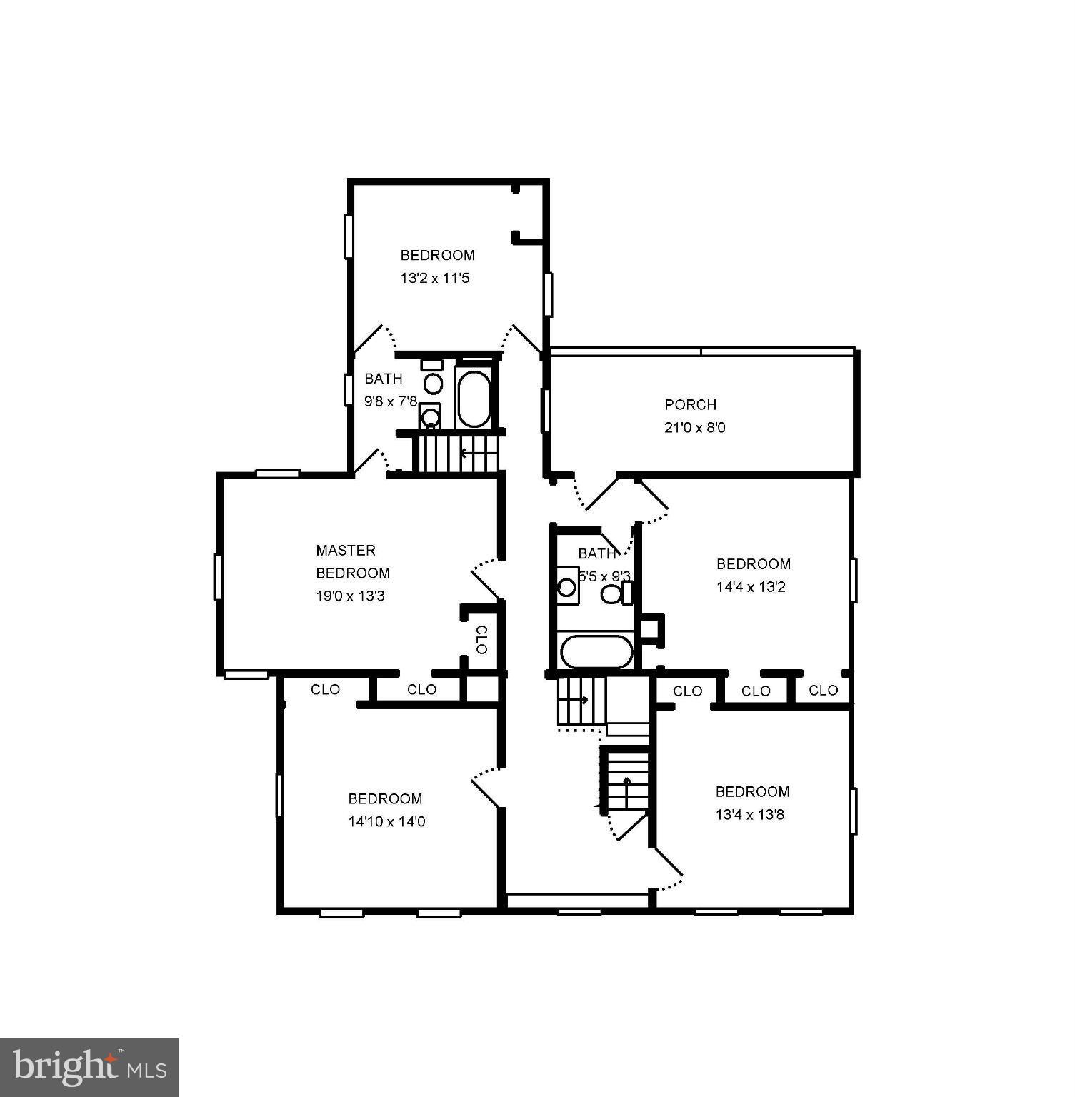 17420 Dr Bird Road Silver Spring, MD 20906 - Photo 30 of 30 UPPER LEVEL FLOOR PLANS