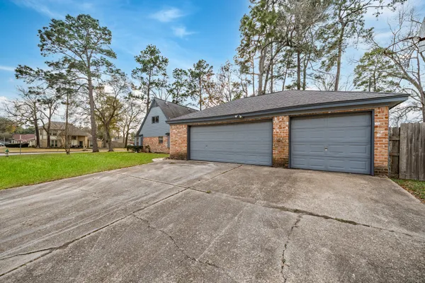 a house with trees in front of it