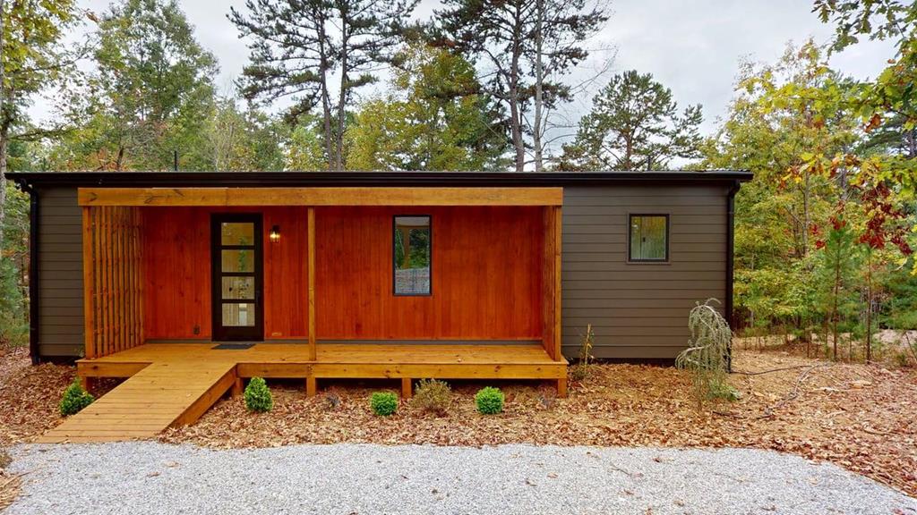 a front view of a house