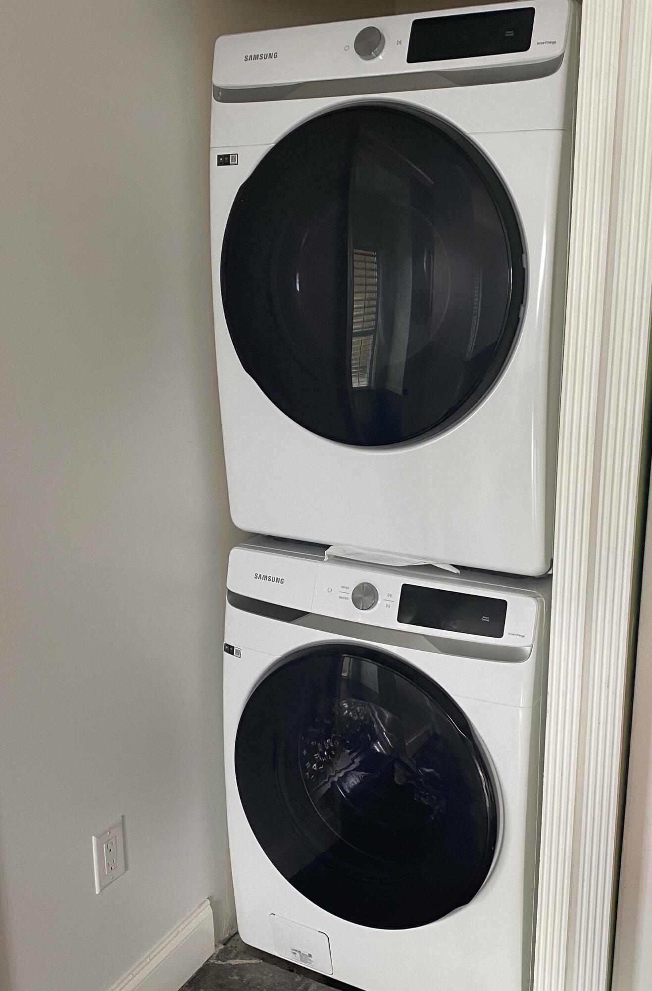 1627 Southwest 37th Avenue, Unit 1003 Miami, FL 33145 - Photo 5 of 12 a close up view of washer and dryer