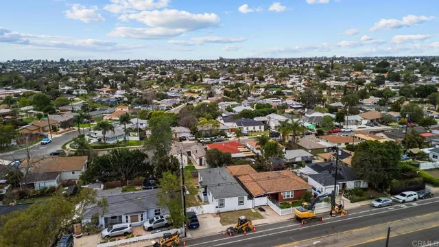 an aerial view of a city