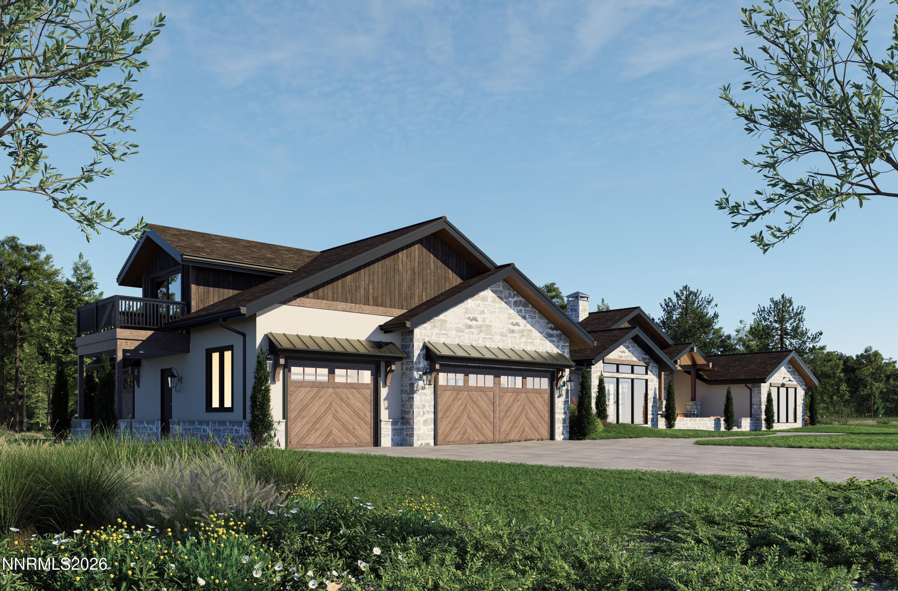 301 Five Creek Road Gardnerville, NV 89460 - Photo 3 of 40 Garage Front Render