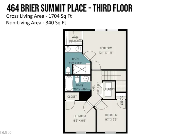 a view of a brick house with large windows