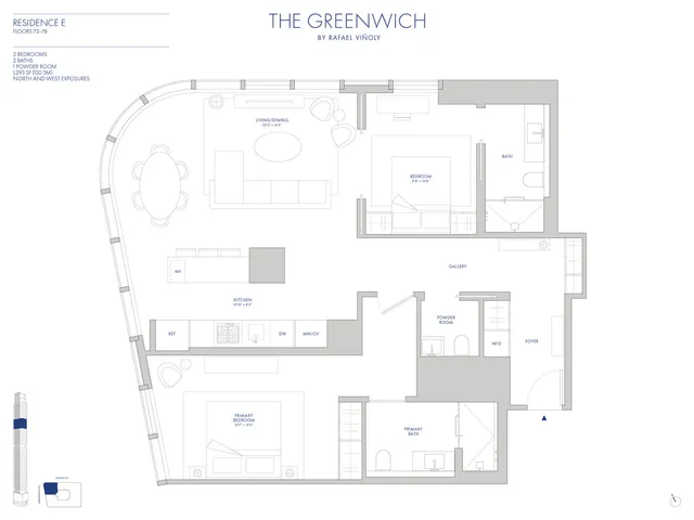 $3,200,000 | 125 Greenwich Street, Unit 76E | Financial District