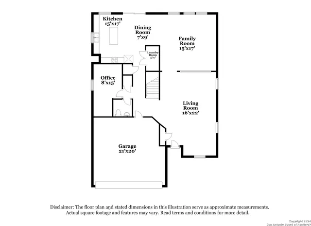 a picture of a room with a white wall and a painting