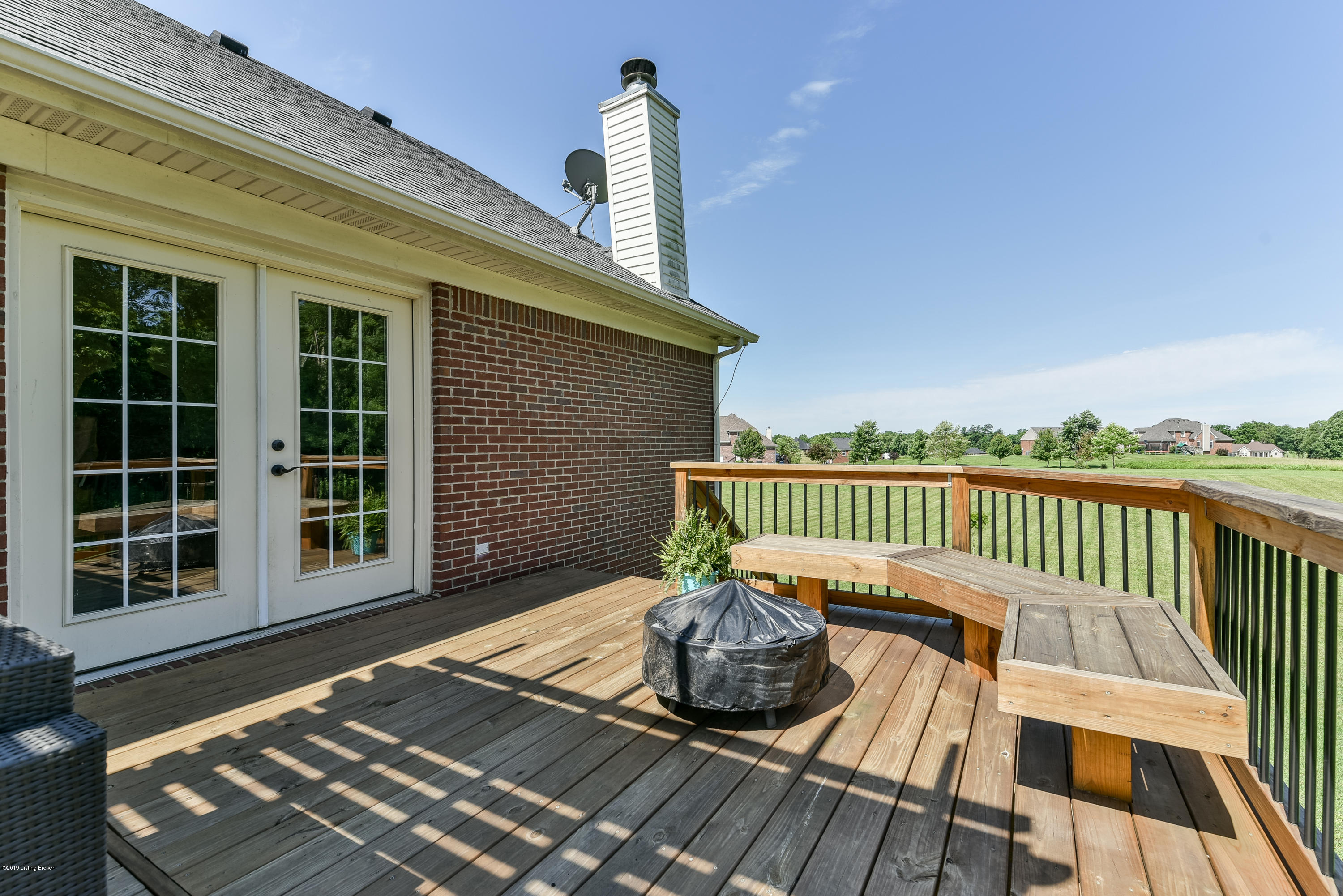 2501 Garrett Pt Road La Grange, KY 40031 - Photo 62 of 69 The deck is spacious enough to easily accommodate your outdoor furniture and grill - the warm evenings await!