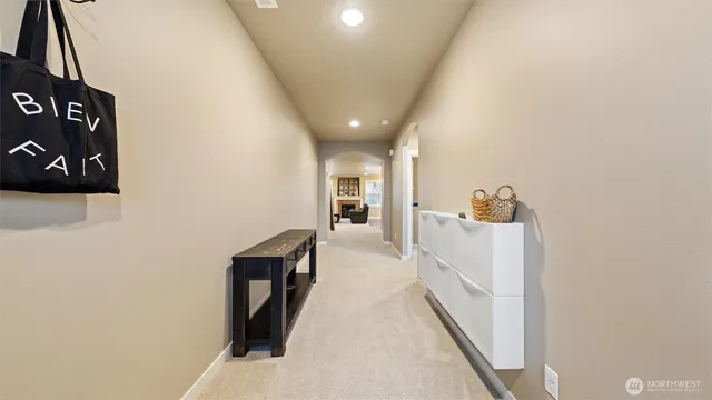 a room with furniture and a window