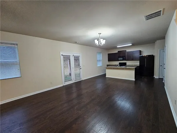 a view of an empty room