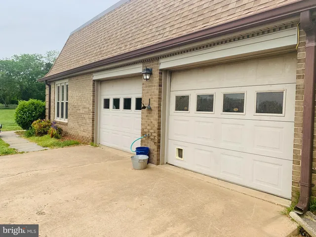 a view of a lake with a yard