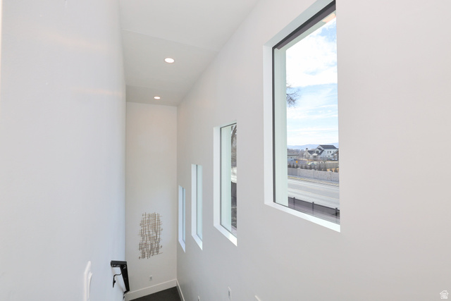 1306 East Victor Lane Draper, UT 84020 - Photo 38 of 60 Corridor featuring recessed lighting and baseboards