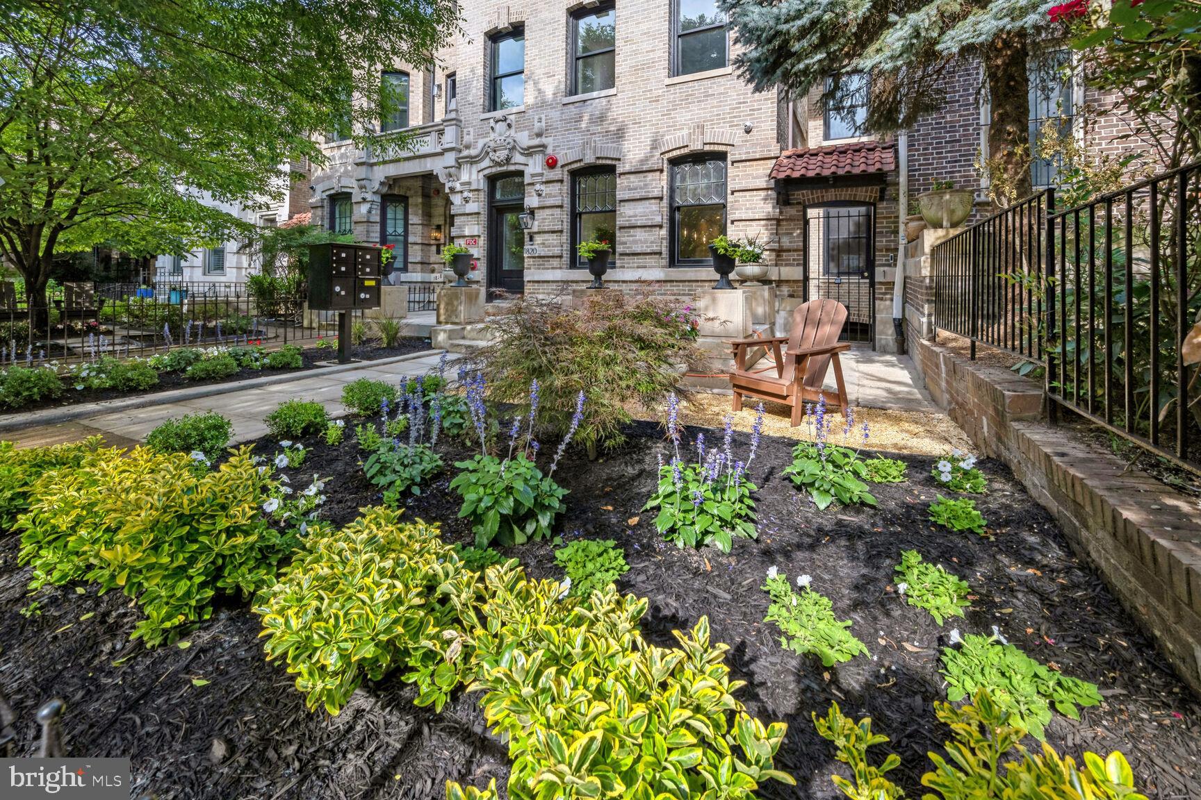1820 19th Street Northwest, Unit 3 Washington, DC 20009 - Photo 3 of 27 a view of a building with a yard and sitting area