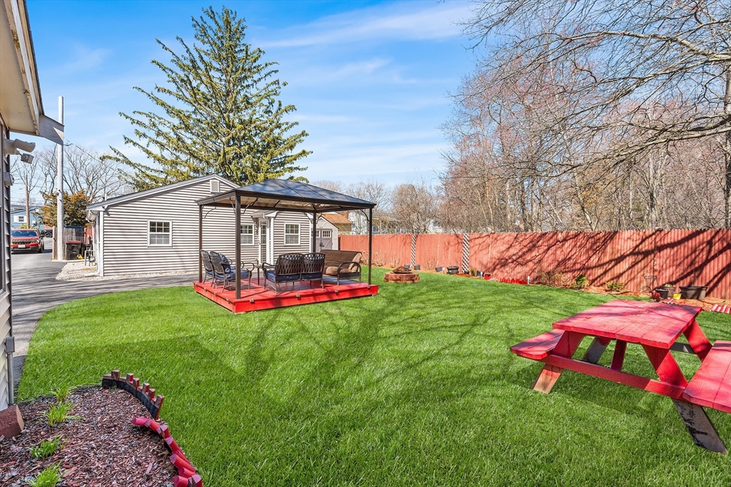 32 Shaw Road Brockton, MA 02301 - Photo 21 of 27 a view of a backyard with plants and a garden