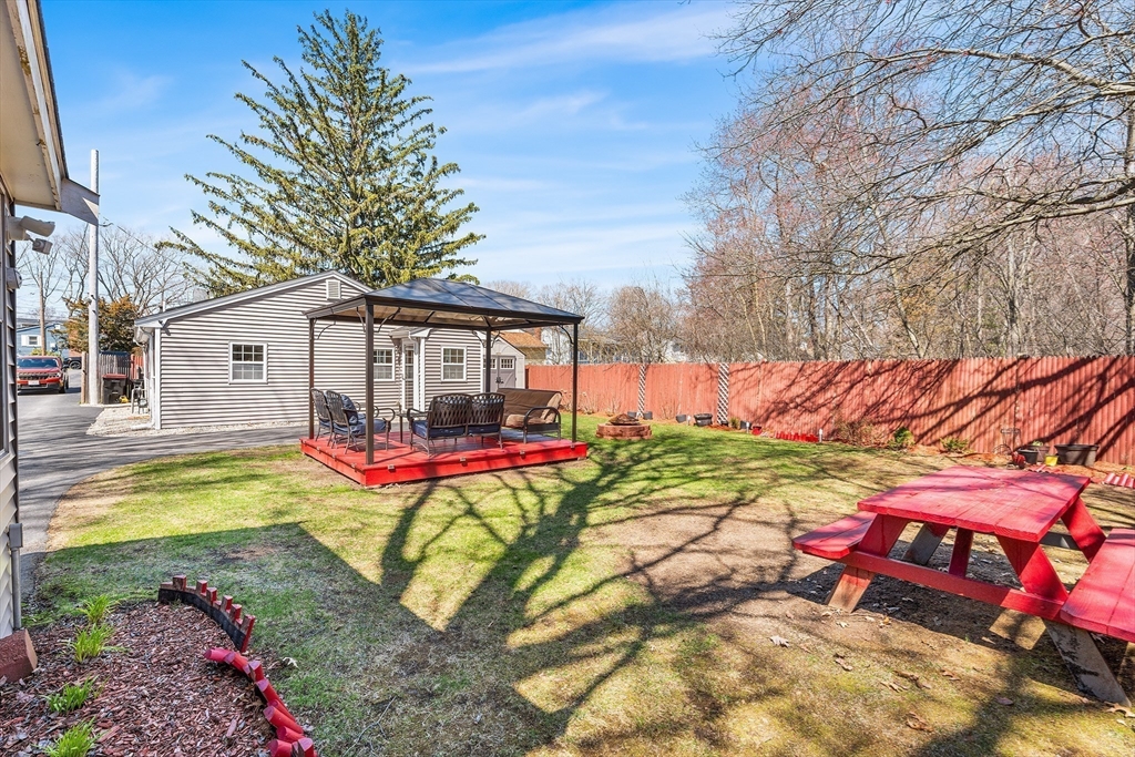 32 Shaw Road Brockton, MA 02301 - Photo 22 of 27 a view of a house with swimming pool and sitting area