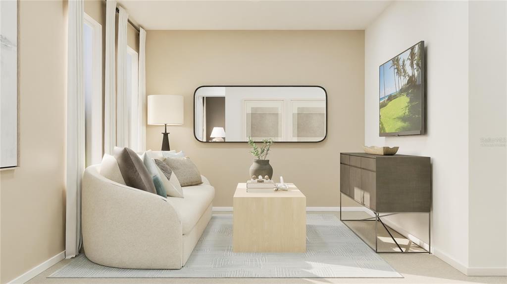 5620 Morant Bay Path Kissimmee, FL 34758 - Photo 17 of 34 a living room with furniture and a mirror