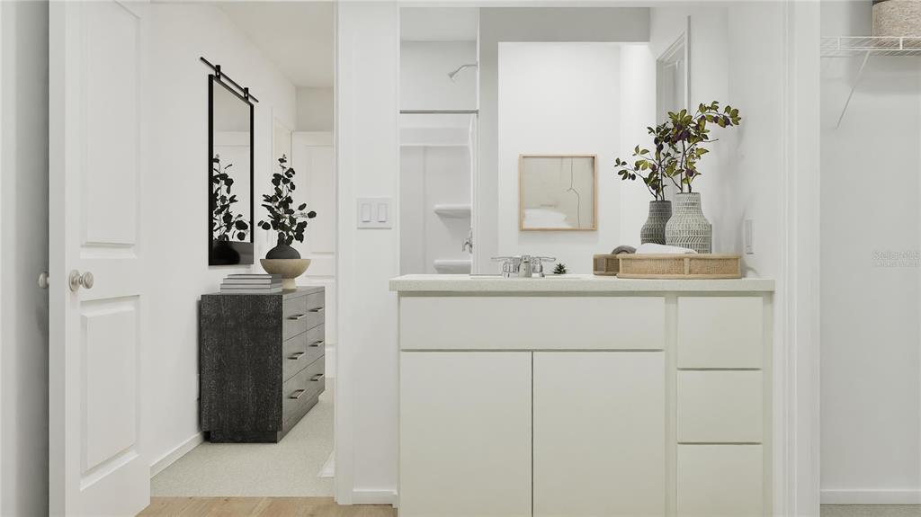 5620 Morant Bay Path Kissimmee, FL 34758 - Photo 20 of 34 a bathroom with a sink and a mirror