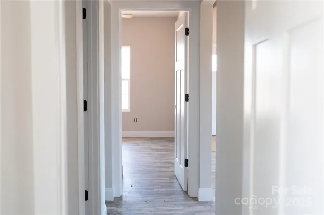 a view of a bathroom with a glass door