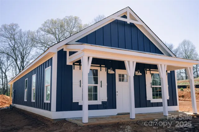 a front view of a house