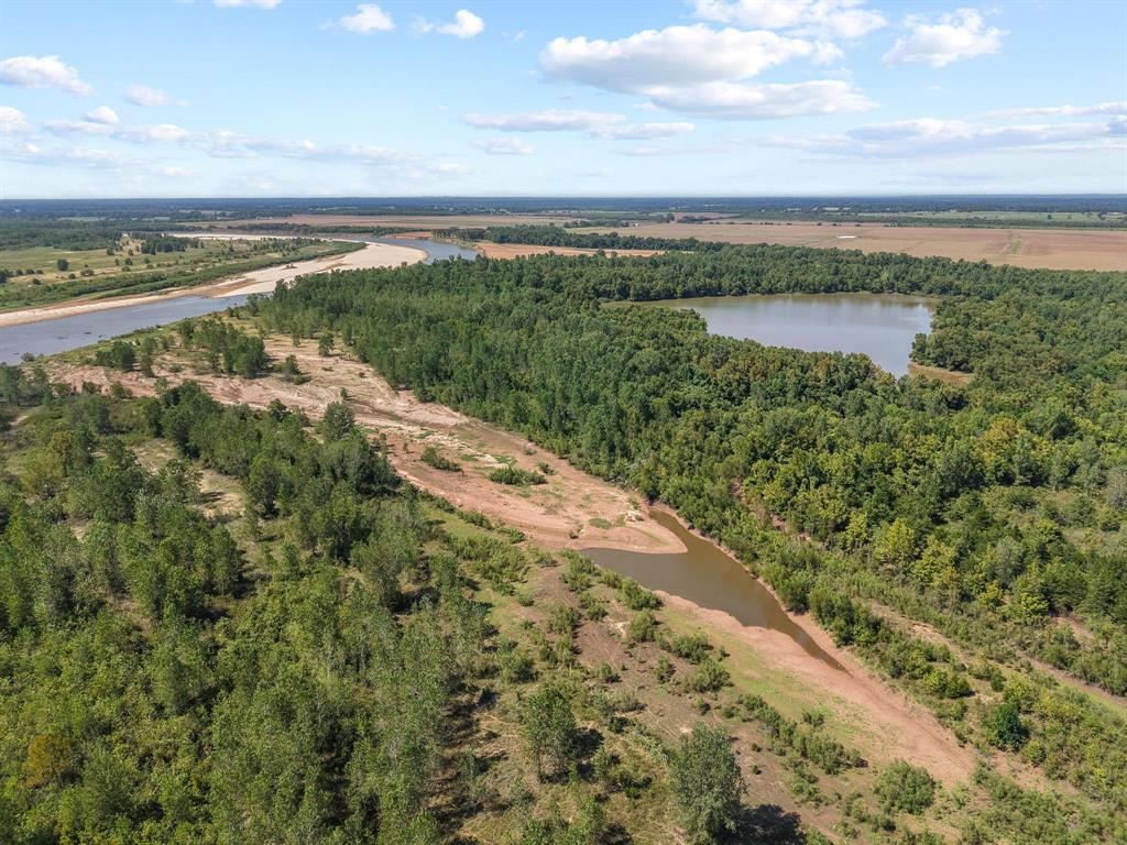 a view of a lake with a city view