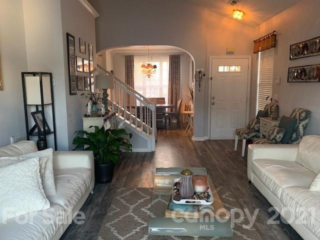 919 Azurine Circle Fort Mill, SC 29708 - Photo 12 of 19 a living room with furniture and a chandelier