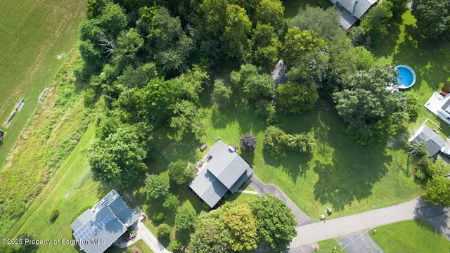 a view of yard with green space