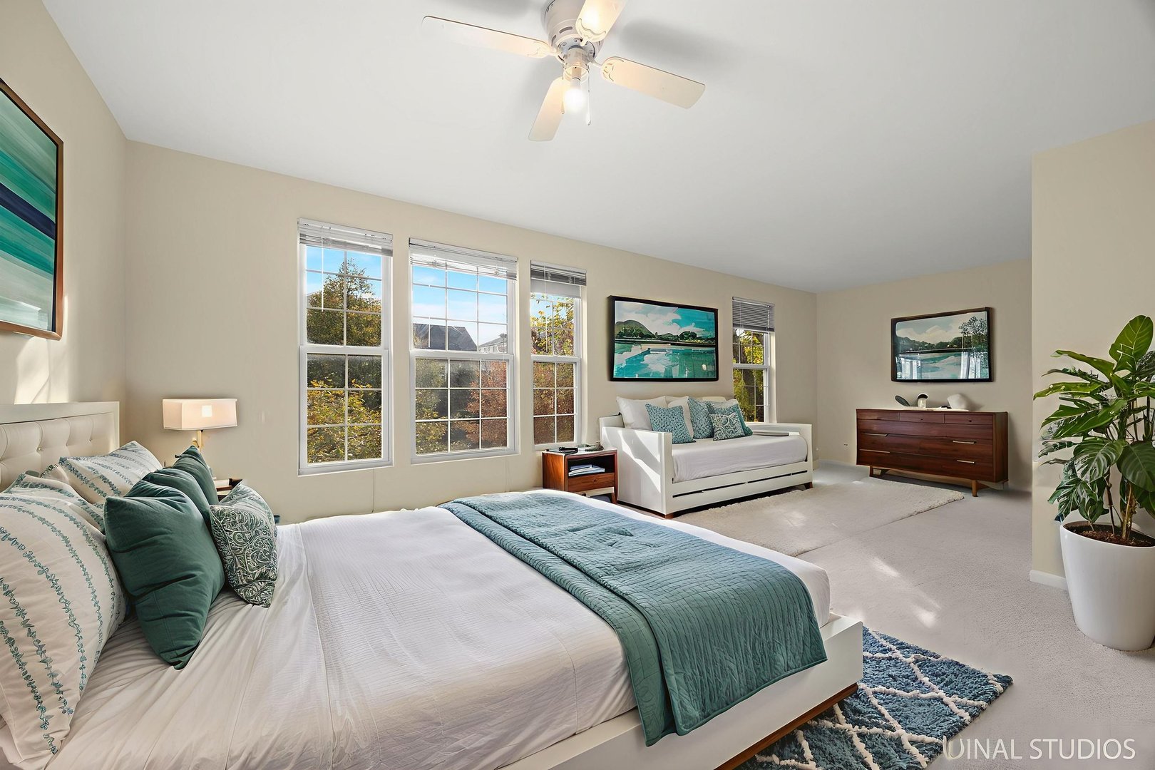 2464 Emily Lane Elgin, IL 60124 - Photo 10 of 16 a bedroom with a bed and a couch