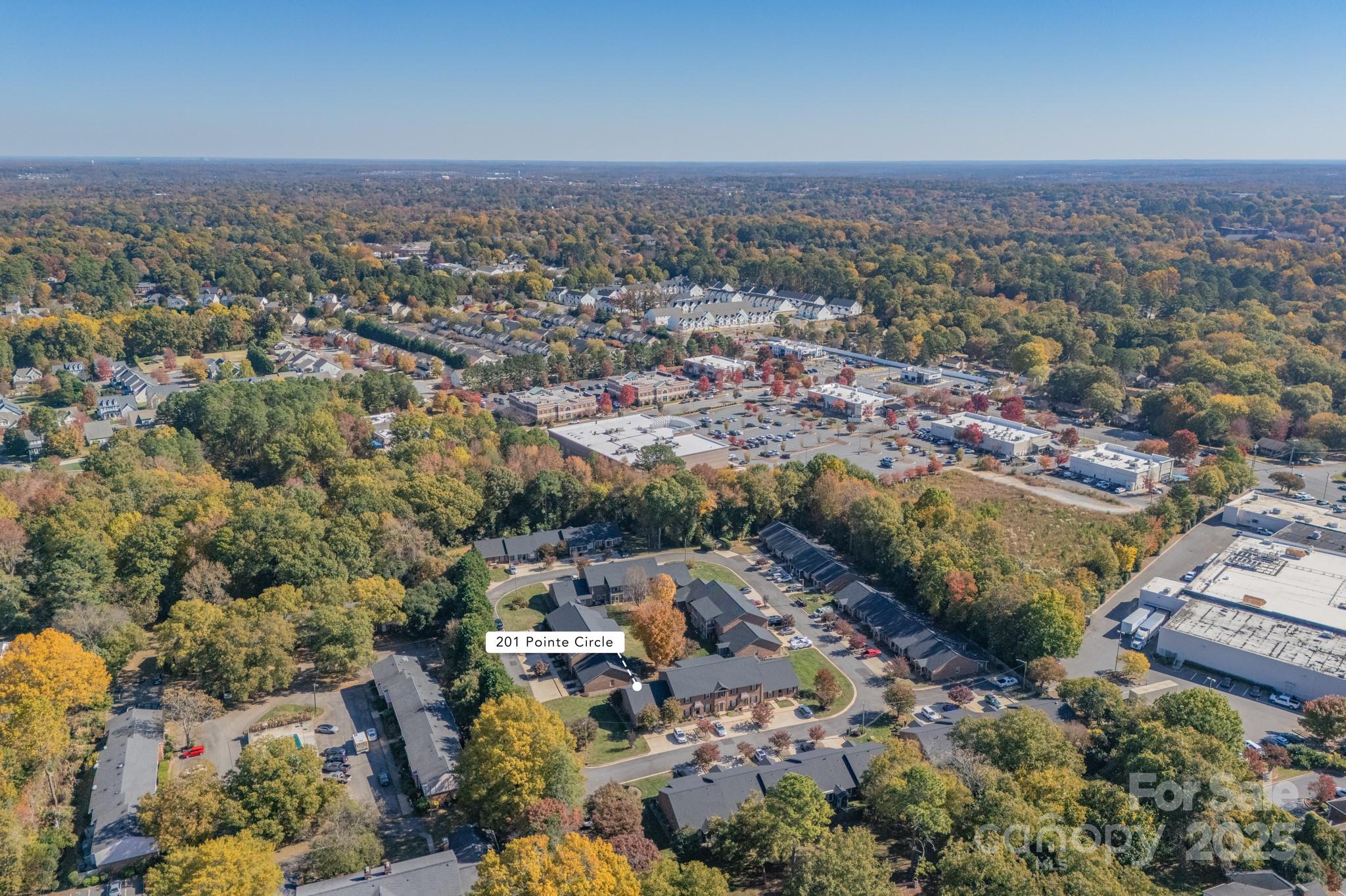 201 Pointe Circle Rock Hill, SC 29732 - Photo 31 of 32 an aerial view of a city with lots of residential buildings