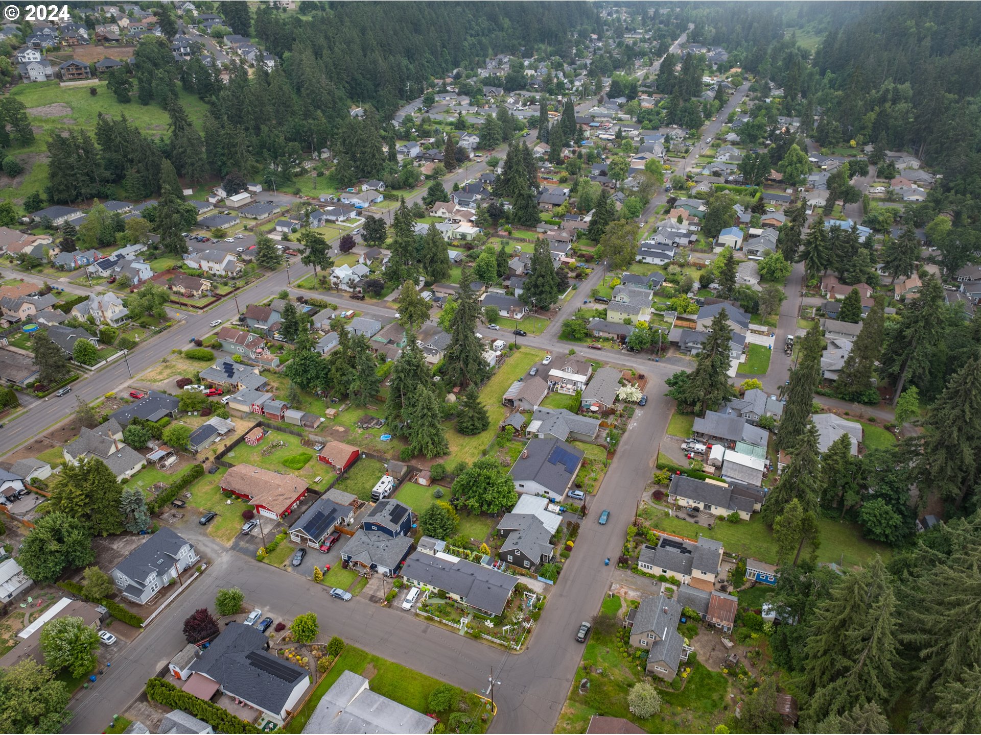 Cowing Silverton, OR 97381 - Photo 2 of 27 an aerial view of residential houses with outdoor space