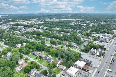 an aerial view of multiple house
