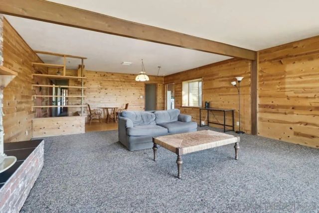 a view of city with wooden floor