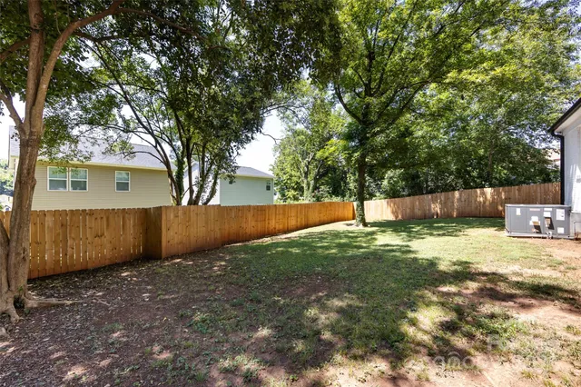 a backyard of a house