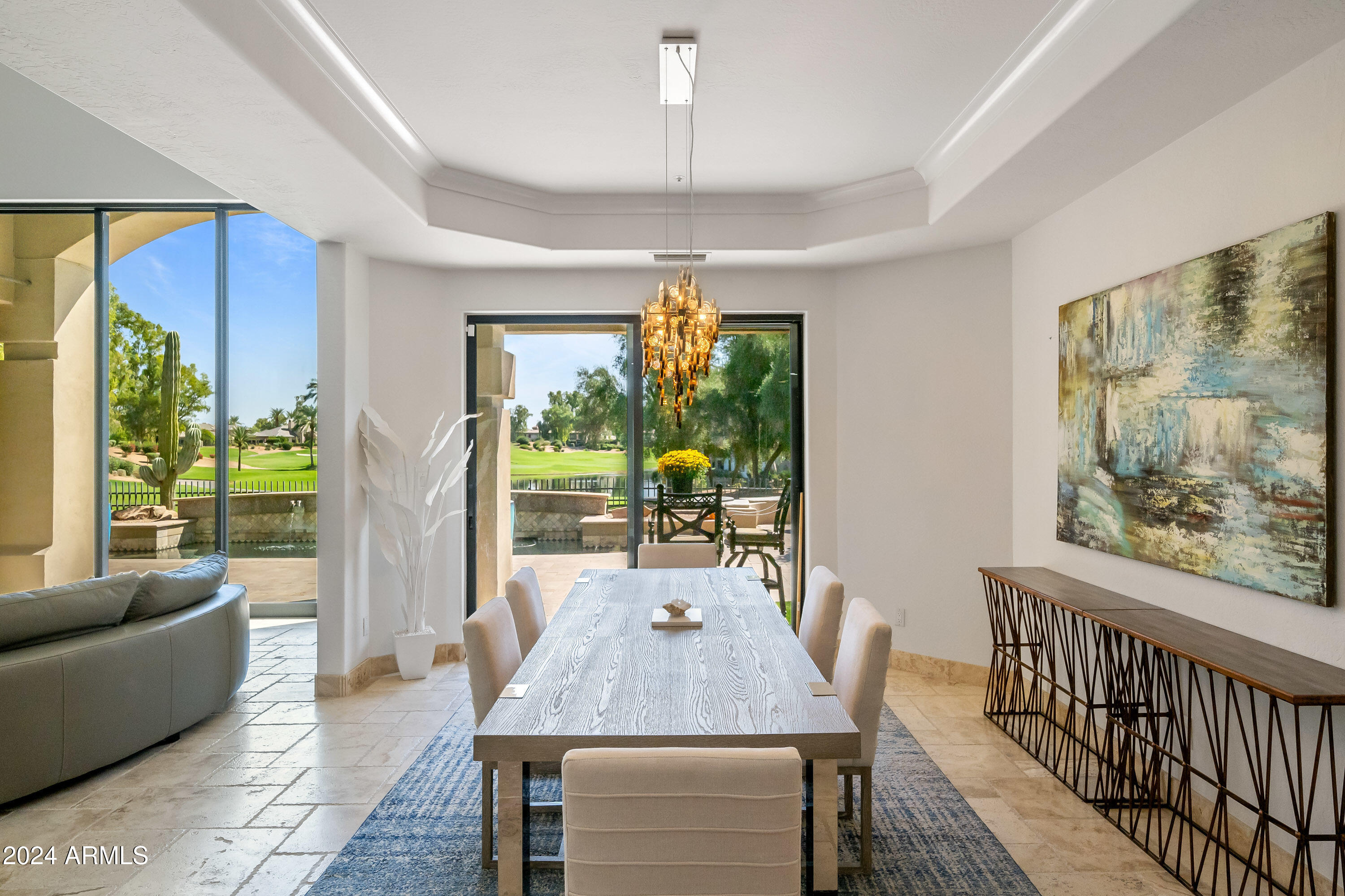7323 East Gainey Ranch Road, Unit 4 Scottsdale, AZ 85258 - Photo 11 of 67 Formal Dining Room w/ Patio Access