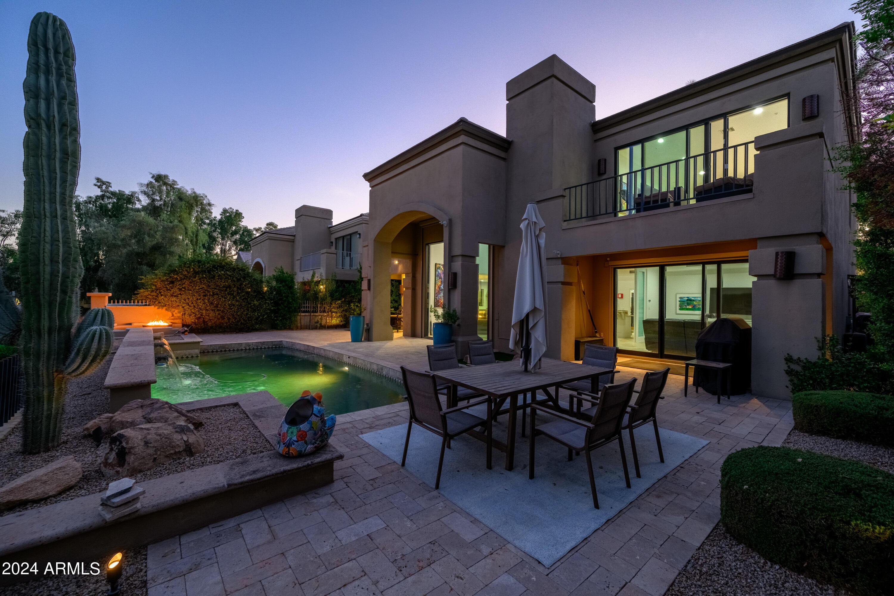 7323 East Gainey Ranch Road, Unit 4 Scottsdale, AZ 85258 - Photo 17 of 67 Dramatic views at Sunset