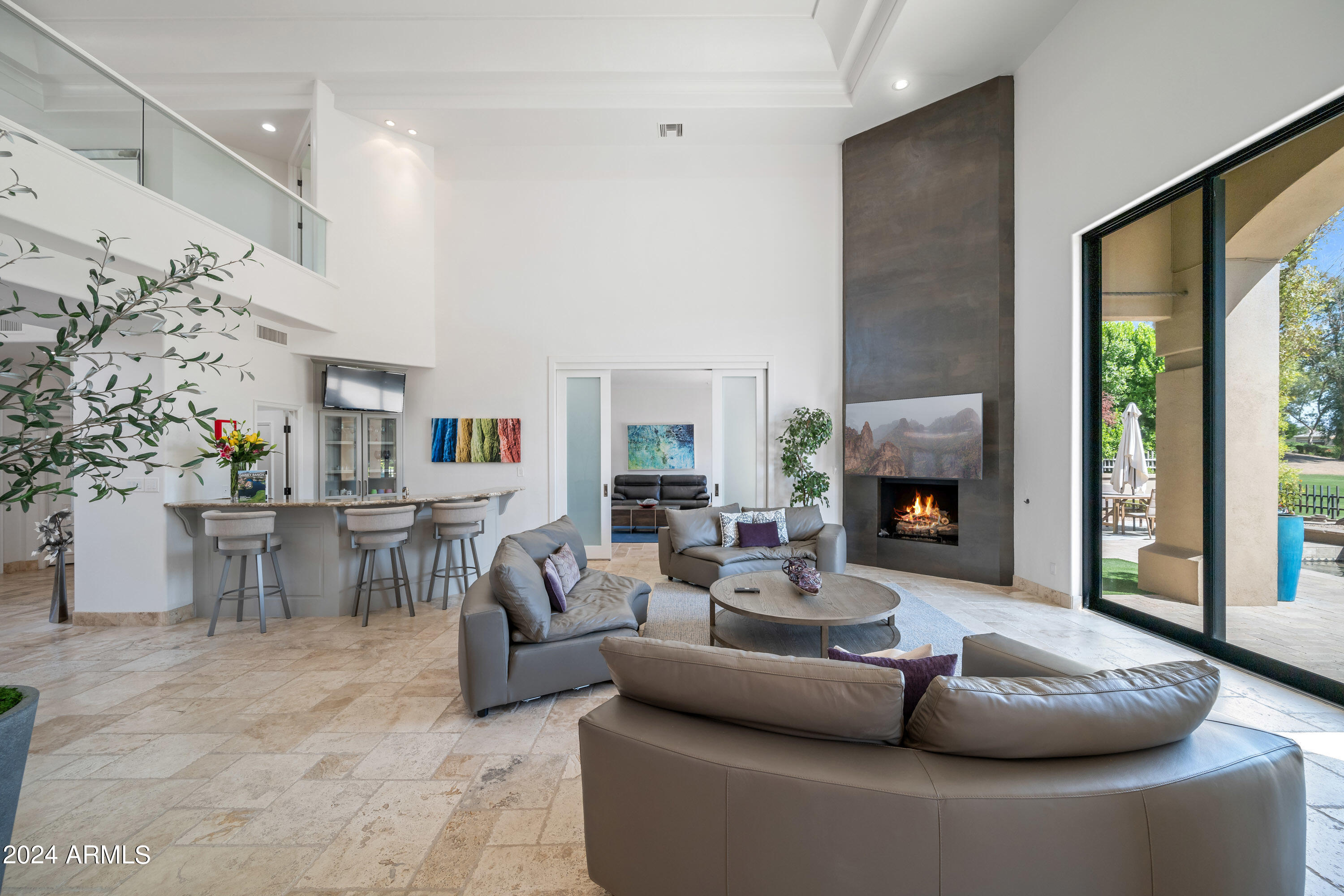 7323 East Gainey Ranch Road, Unit 4 Scottsdale, AZ 85258 - Photo 19 of 67 Modern Updated Fireplace